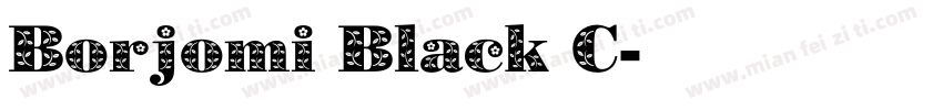 Borjomi Black C字体转换